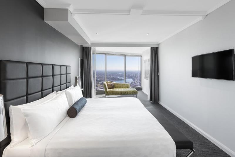 Meriton Suites World Tower, Sidney Exterior foto A bedroom at the hotel